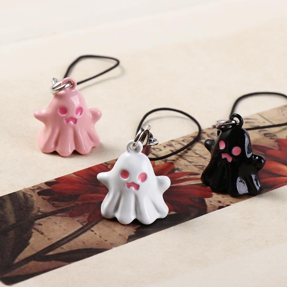 Pendant Phone Lanyard Halloween Y2K Phone Strap Fashion Ghost Phone Charms  Bag Decoration