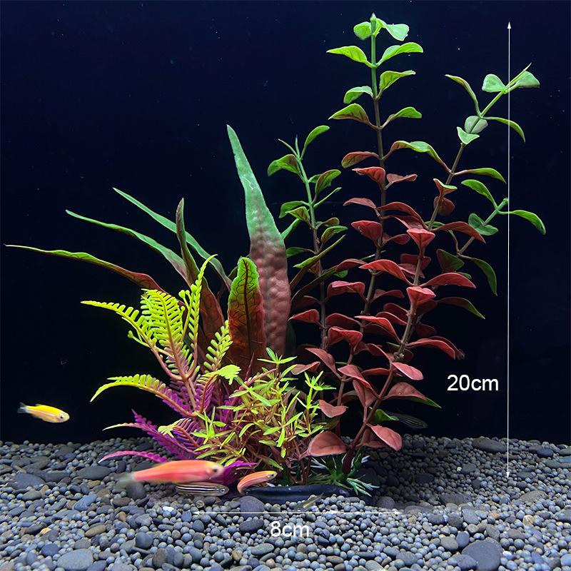 Artificial Aquarium Decor Plants Underwater Water Grass Aquatic Plastic Plants For Fish Tank Aquarium Decorations