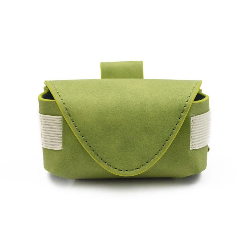 PU Leather Golf Belt Bag Magnetic Buckle Golf Ball Container Golf Ball Waist Bag Waist Carry