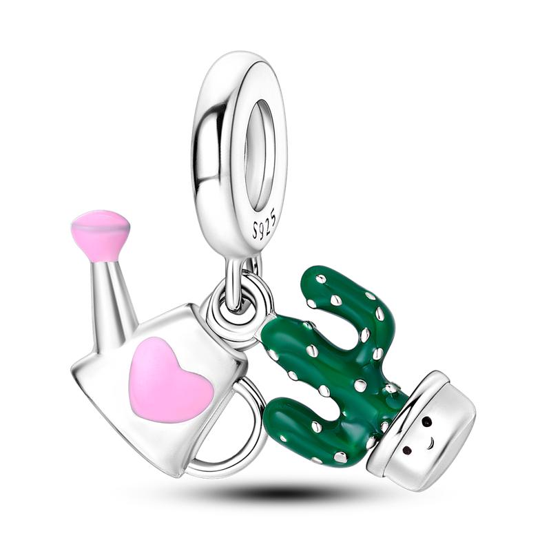 Mula Copper Colorful Animal Dangle Charms Beads Pendant Fit Original Brand Bracelet Women Charms Jewelry