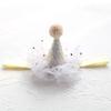 Glitter Birthday Hat Hair Accessory Shiny Star Decor Headwear for Kids Birthday Party Holiday Cosplay Dress Up Favors