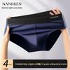 Nanjiren Men's Light Luxury Antibacterial Cotton Briefs 4-Pack