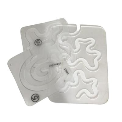 1 Σετ Ακρυλικός Κανόνας Ραπτικής Πρότυπα Κουίλτινγκ Κανόνες Πρότυπα Στένσιλ Ραπτικής Διάφανος Κανόνας Κουίλτινγκ για Κουίλτινγκ