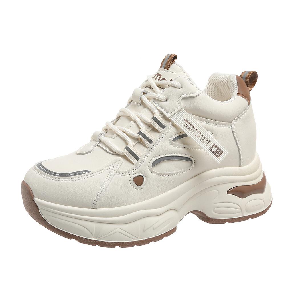 Dad Shoes Girl 2025 Spring and Autumn New Popular Small Versatile Fashion Soft Sole Height Increase Casual Sneakers