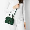 Michael Kors MK Ava Vintage Logo Pendant Flap Leather Shoulder Crossbody Mini Bag Women bags Dark-Green 32F5GAVC1L-MOSS