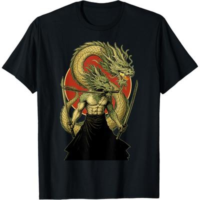 Zoro Pirate - Samurai Anime Funny Manga Dragon Warrior T-Shirt