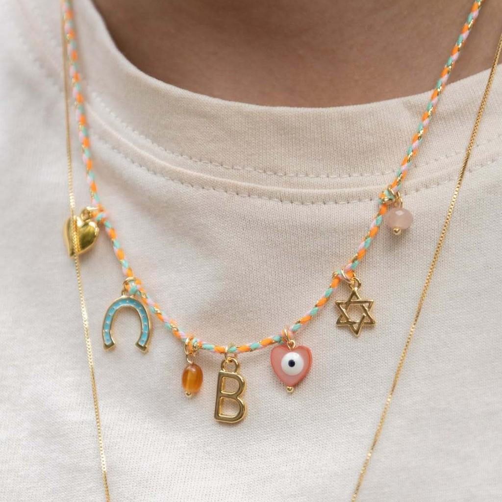Titanium Steel Necklace With Braided Chain For Summer Fashion Accessories
