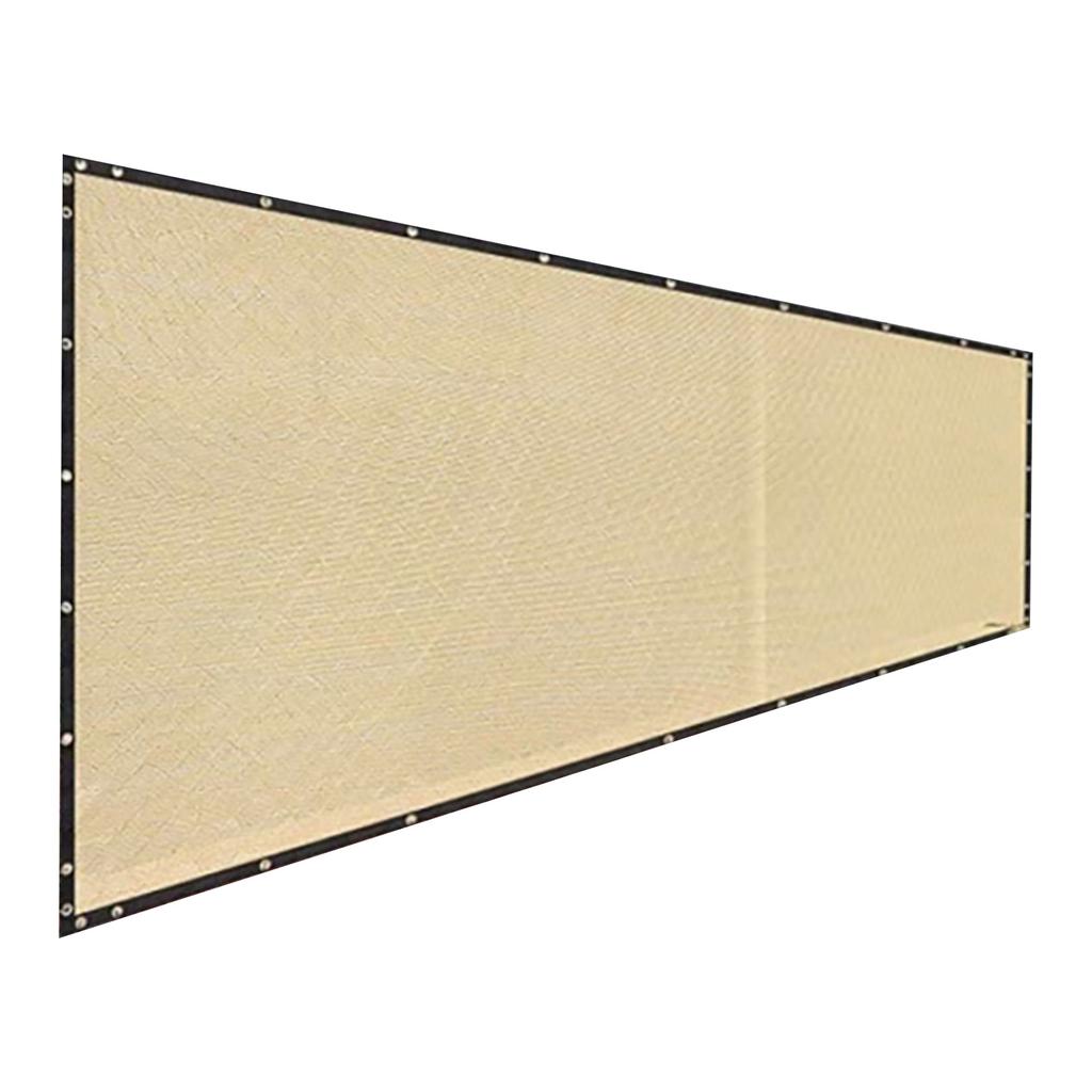 Balcony Screen Fence Beige Thickened Sun Prevention Private Protection Patio Screen Fence