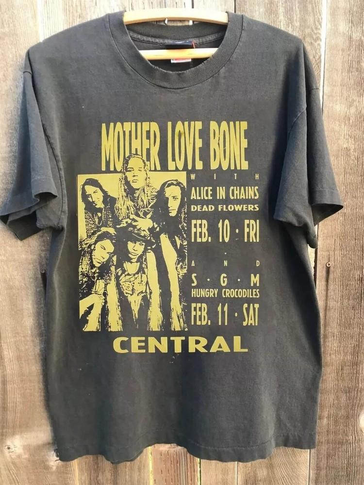 

Alice In Chains Mother Love Bone Live Funny Charcoal Unisex Tshirt Reprint Unisex T-Shirt S