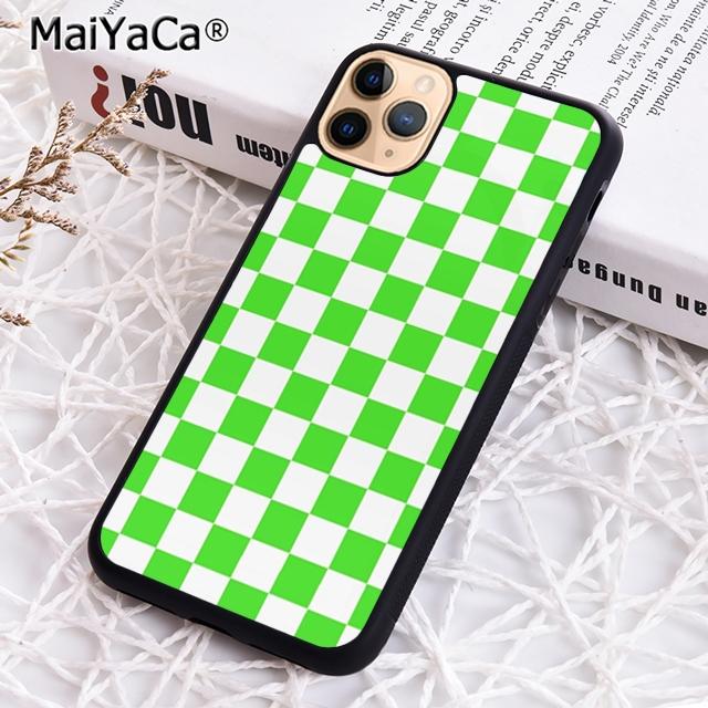Checkerboard Plaid Checkered Phone Case For iPhone 17 Air 16 15 14 plus 12 13 pro max Shell Cover coque