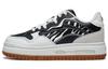 Future C1 Slip Resistant Abrasion Resistant Low Top Skateboard Shoes Women's Black White AGCT244-4