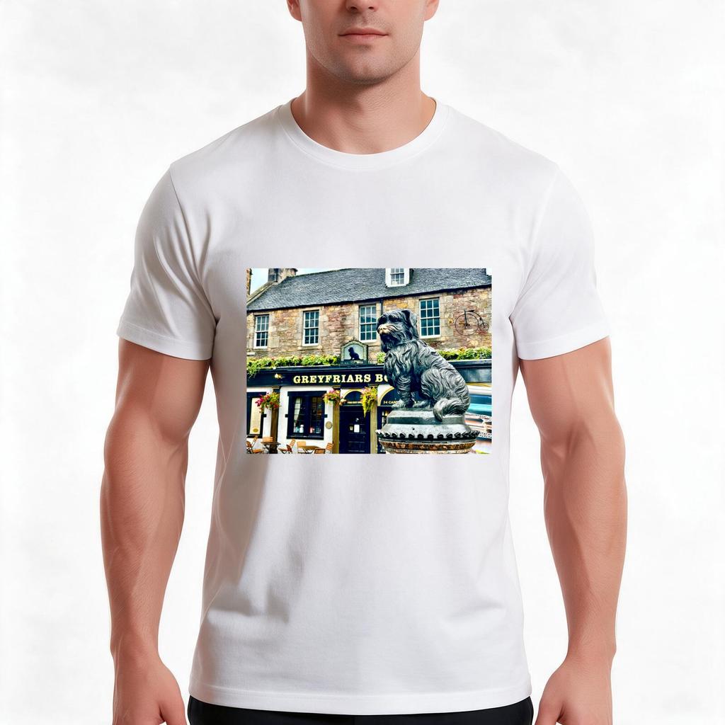 Greyfriars Bobby Tshirt Summer Casual Cotton Tee Oversized Streetwear Tops Vintage Graphic Print Loose Fit Short Sleeve