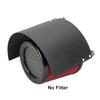 High Flow Cold Air Intake Filter Heat Shield Cover Universal Car Air Filters Adjustable Stainless Steel Protective Cover