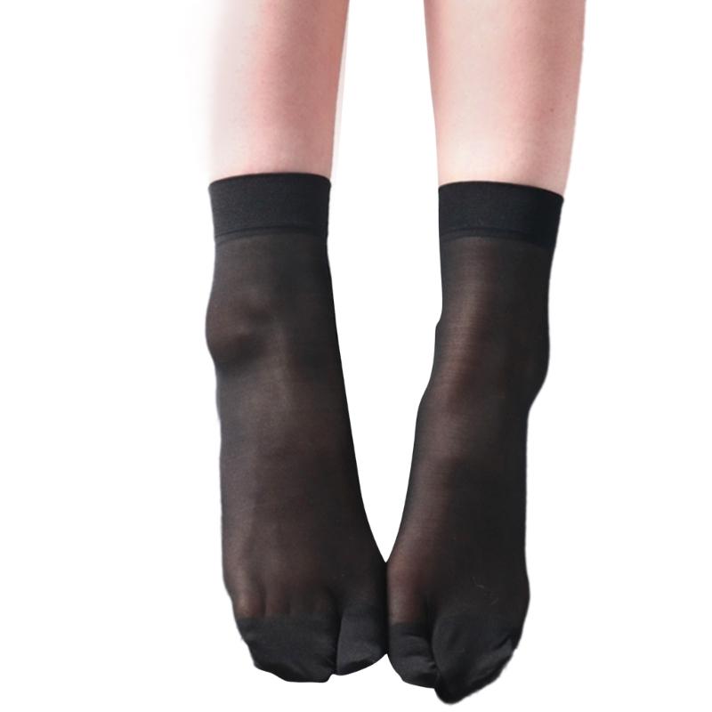 Dames Doorzichtige Enkelsokken Anti-scheur Comfortabel Onzichtbaar Ultra Dun Split-teen Slippers Sokken voor Dagelijks Gebruik