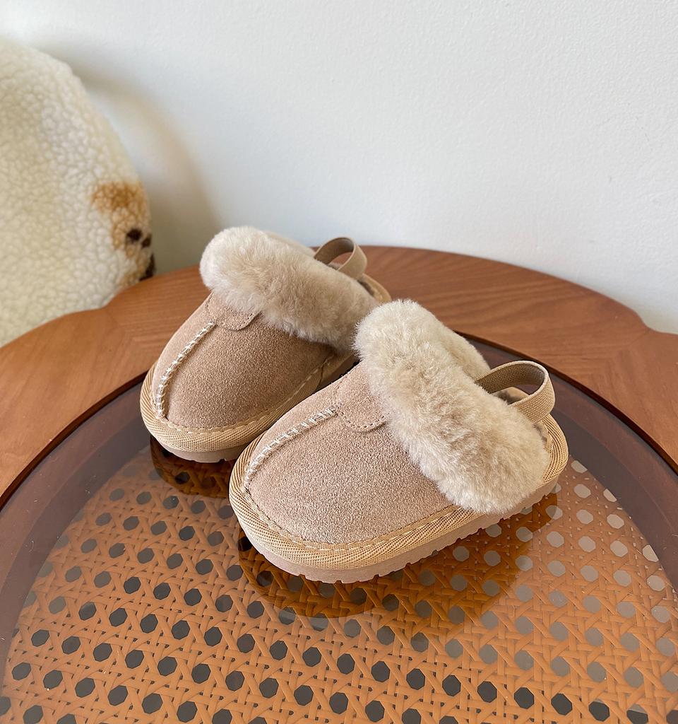 Baby Samtschuhe, Winter neue Baumwollschuhe, Mädchen warme Baumwollpantoffeln, Baby weich besohlte Lauflernschuhe