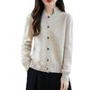 Autumn And Winter New Soft Waxy Wool Cardigan Women'S Loose Thickened Sweater Jacket Knitted Top Wool Sweater With Fashion Outside