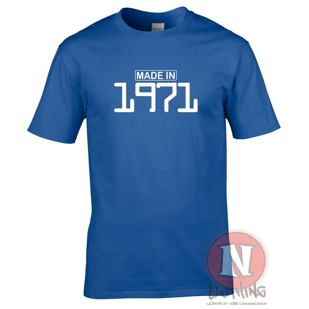 Made In 1971 TShirt Birthday Celebration Funny Party Present Gift Teeshirt