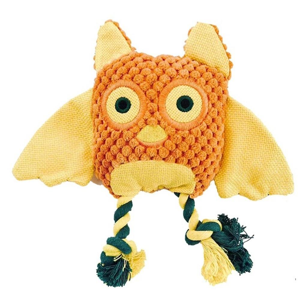 Cute Teeth Cleaning Interactive Chew Sounding Chew Resistant Corn Kernel Cotton Rope Relief Indoor and Outdoor