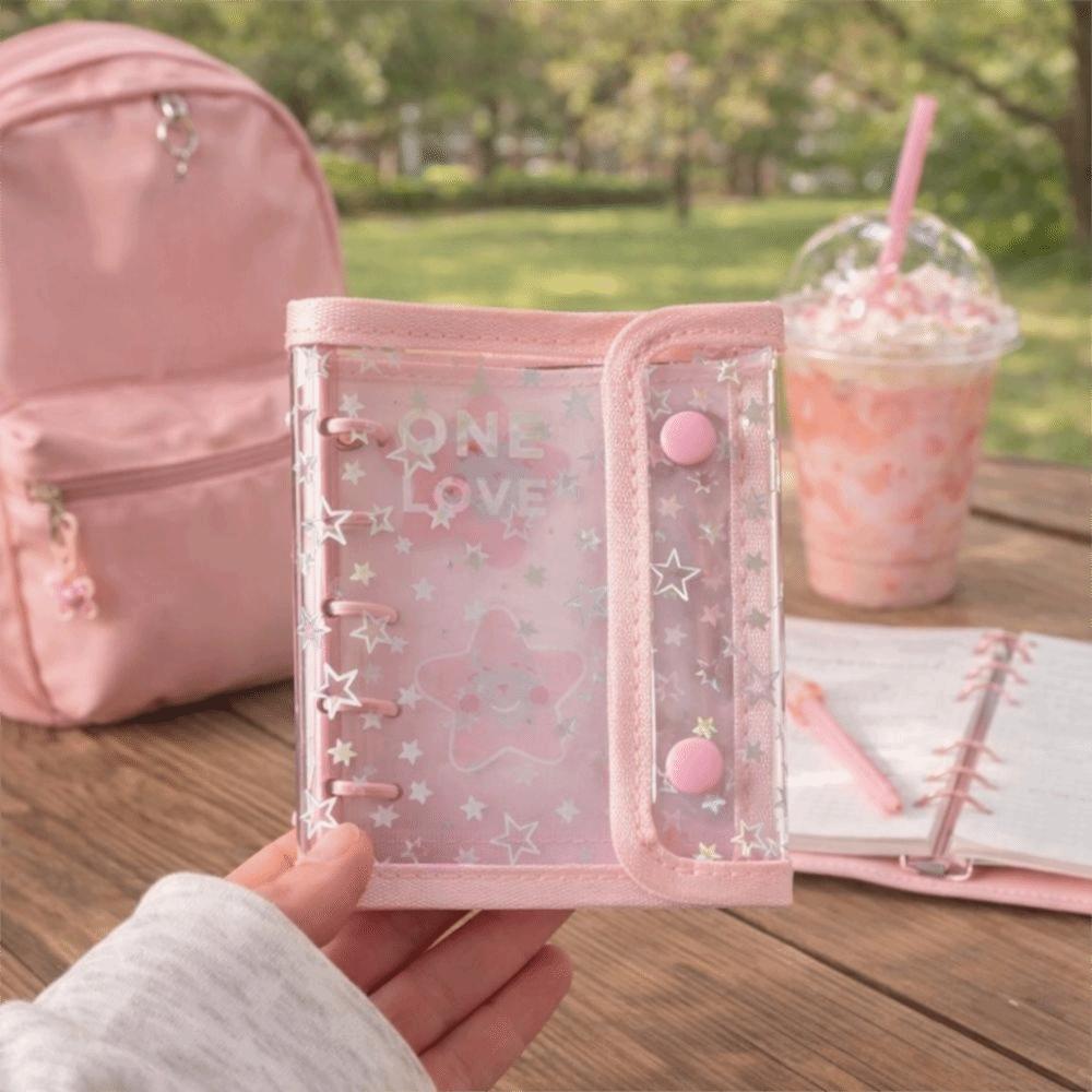 PVC Cover A5 Photo Album Waterproof Idol Card Collect Book Card Protective Case  Office Stationery