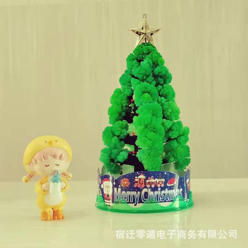 Funny Magic Growing Tree Paper Crystal Tree Desktop Cherry flower Toys for Christmas Perfect gift for kid and adult