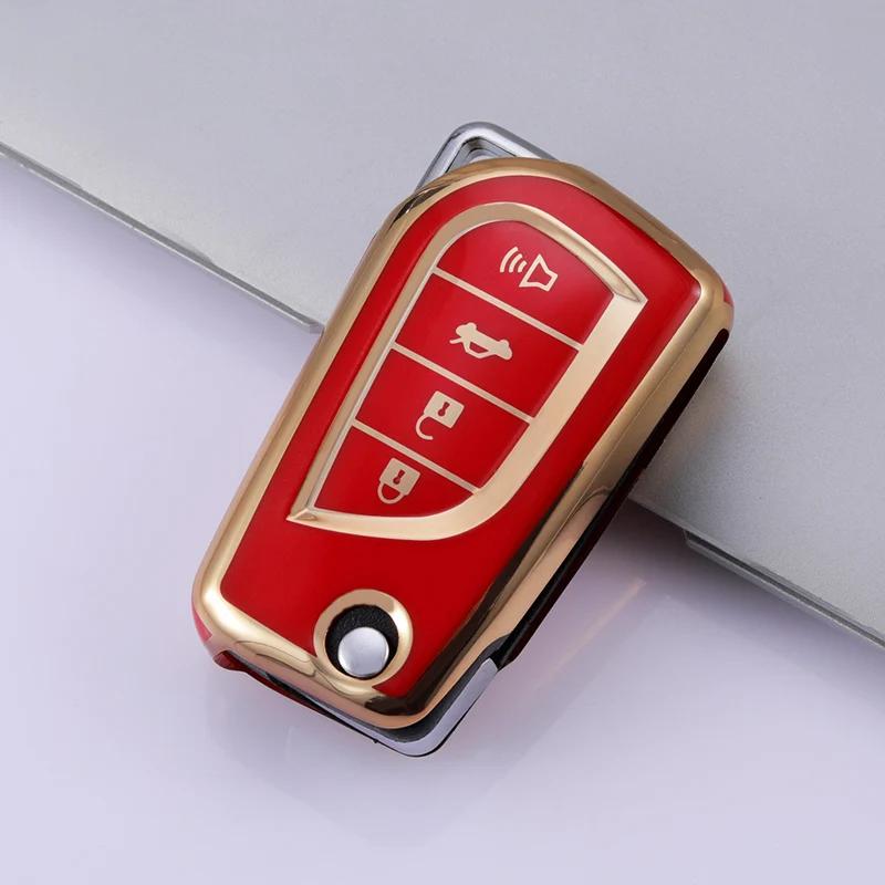 Pokrowiec Etui na Kluczyk Samochodowy TPU Uchwyt na Obudowę Kluczyka Do Toyota Auris Corolla Avensis Verso Yaris Aygo Scion Tc Im Camry Rav4