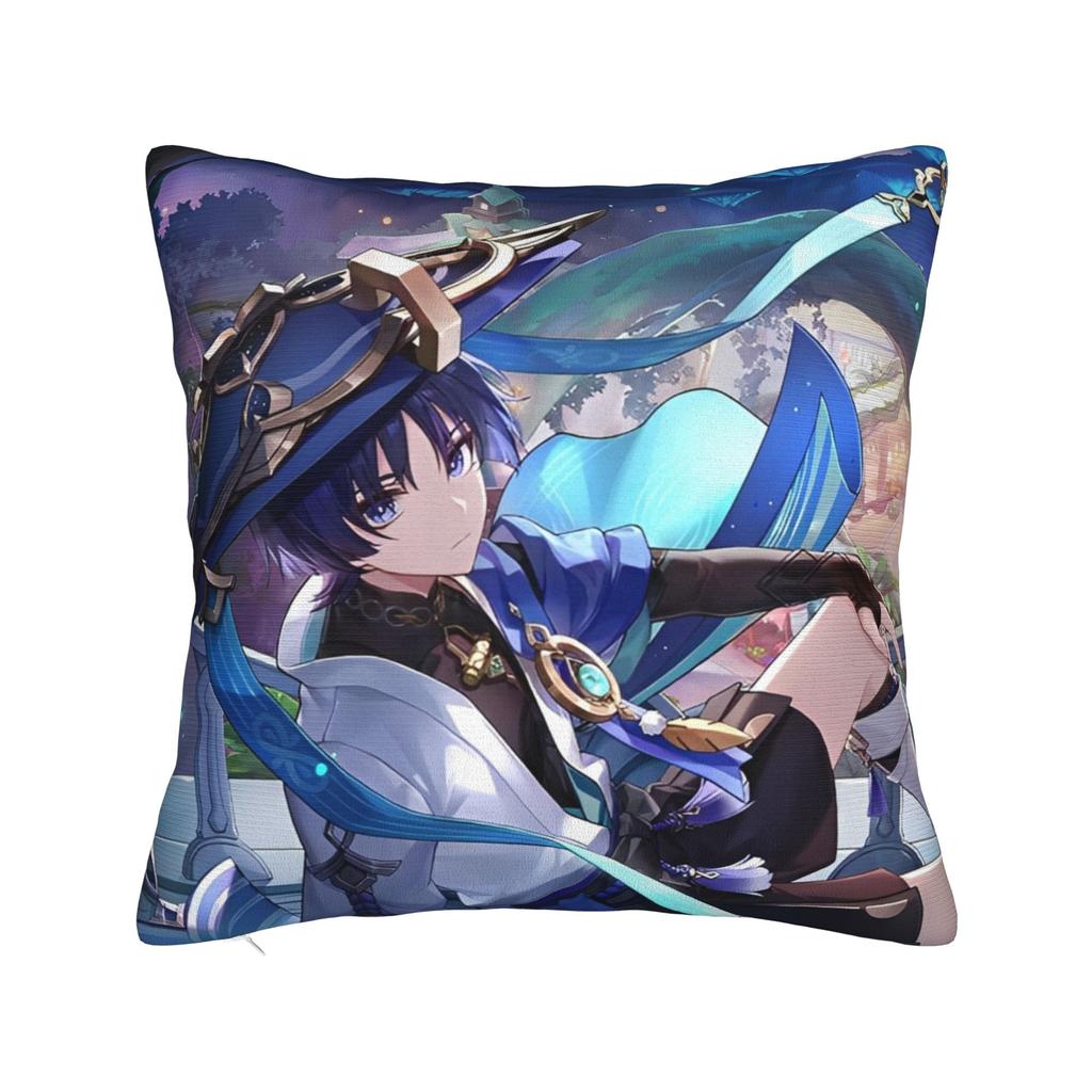 Genshin Impact Game Pillow Covers Stuff Printing Cushion Cover Gift  Pillow Case Cover Sofa Multiple Sizes