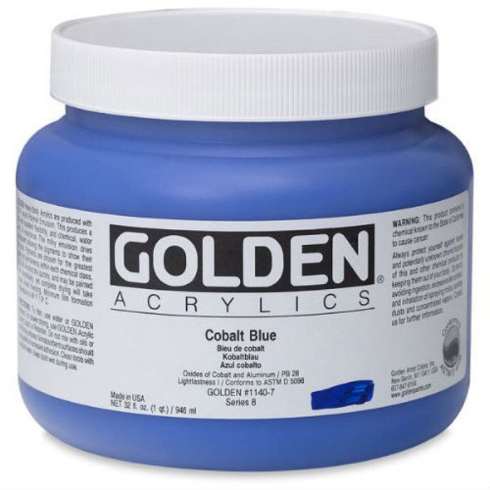 Acrylic Paint HB Golden VIII 946ml Cobalt Blue
