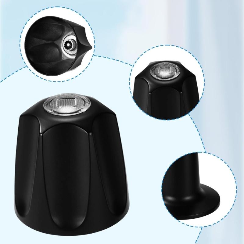 4Pcs Bathroom Faucet Handle Upgrade Kit Sturdy Kirsite Shower Controlling Knob Accessories Shower Handle Kit