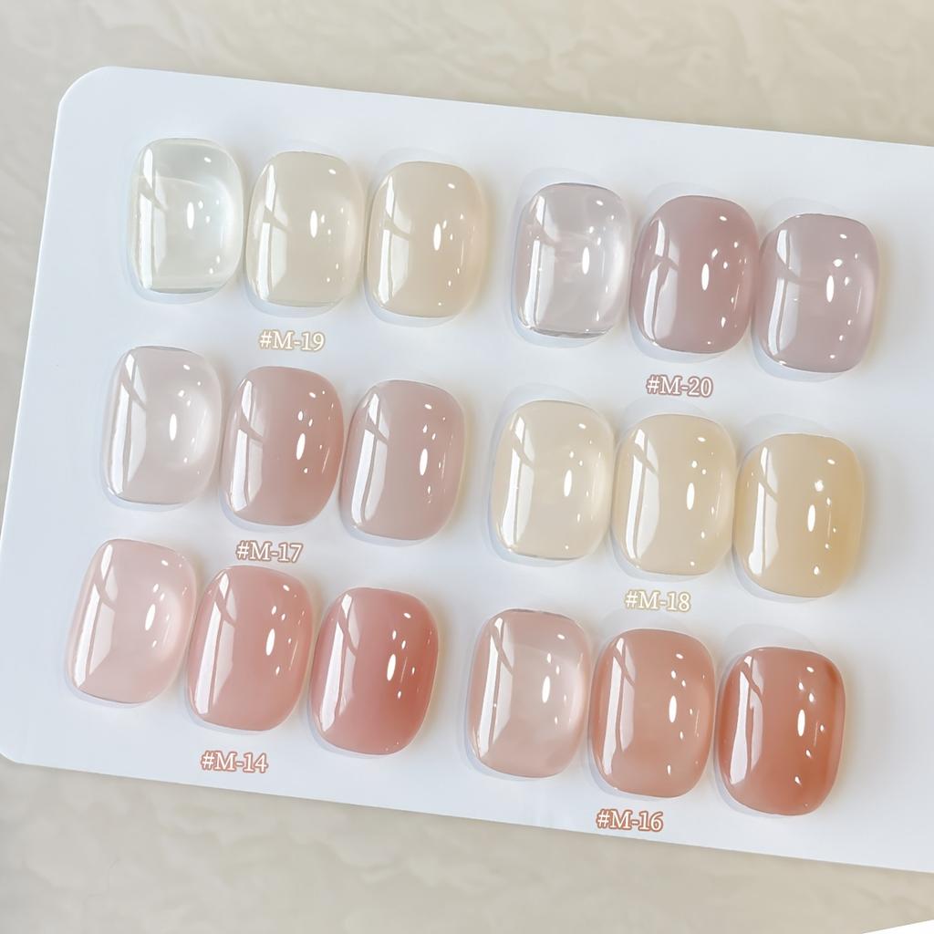Ice Transparent Nude Jelly Gel Nail Polish Pink Nails White Nails Gel Polish Manicure Nail Art Varnish