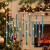 Transparent Christmas Hanging Pendants Twist Bead Drop Ornaments  Holiday Party Decoration