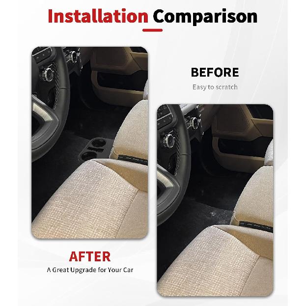 JWWY Floor Cup Holder for Car Compatible with 2021–2026 Ford F150 F250 F350 F450, Front Seat Floor Cup Holder Storage Box Holder Tray for Front