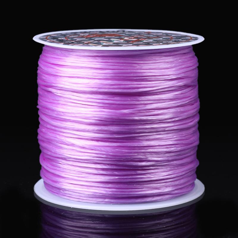 Fir elastic din cristal 0,8 mm Fir elastic din cristal Fir pentru mărgele Fir elastic pentru brățări pentru confecționarea bijuteriilor Confecționarea de mărgele Cordoane și fire pentru mărgelit