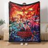 Stranger Things Personalized Text Blanket Gift Personalized Blanket Comfortable Throw For Bed Bedding Office Chair Nap All-Season Use