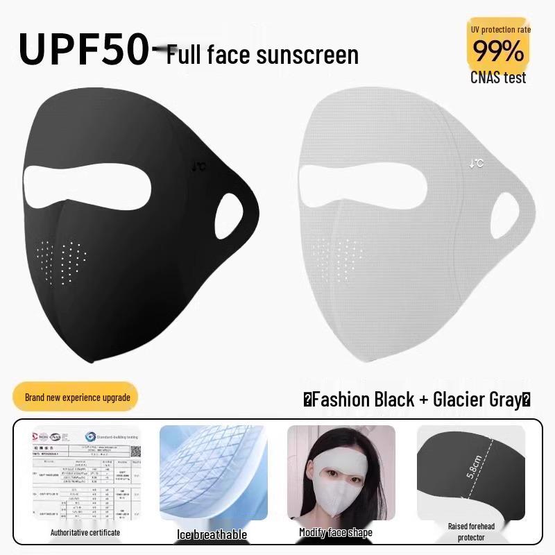 Women's UV Protection Ice Silk Face Mask - Summer Cycling & Driving Sun Shield
