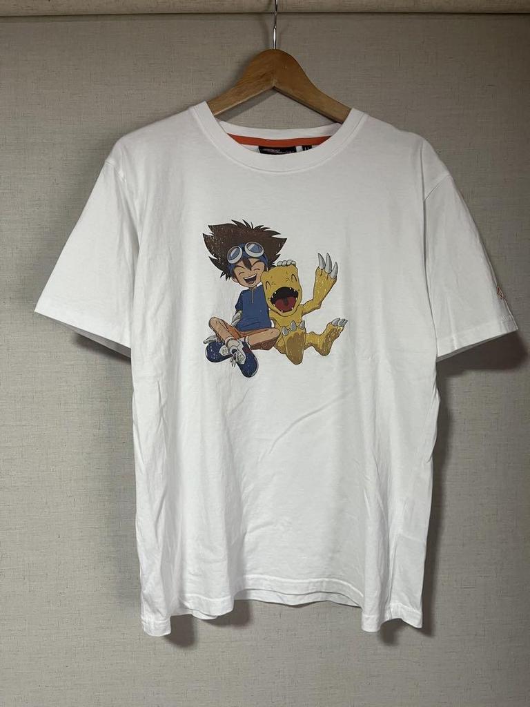 [USED] Vintage Printed T-Shirt, Digimon Anime Tee, Agumon, Taichi Yagami, Unisex