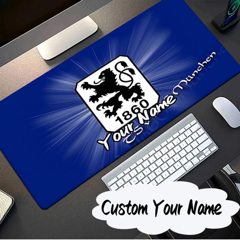 Custom Name Mouse Pad Club Crest Munchen Design Mouse Pad, Gaming Mouse Pad, Keyboard Pad, Desk Decor for Computer Notebook Fan Birthday Gift