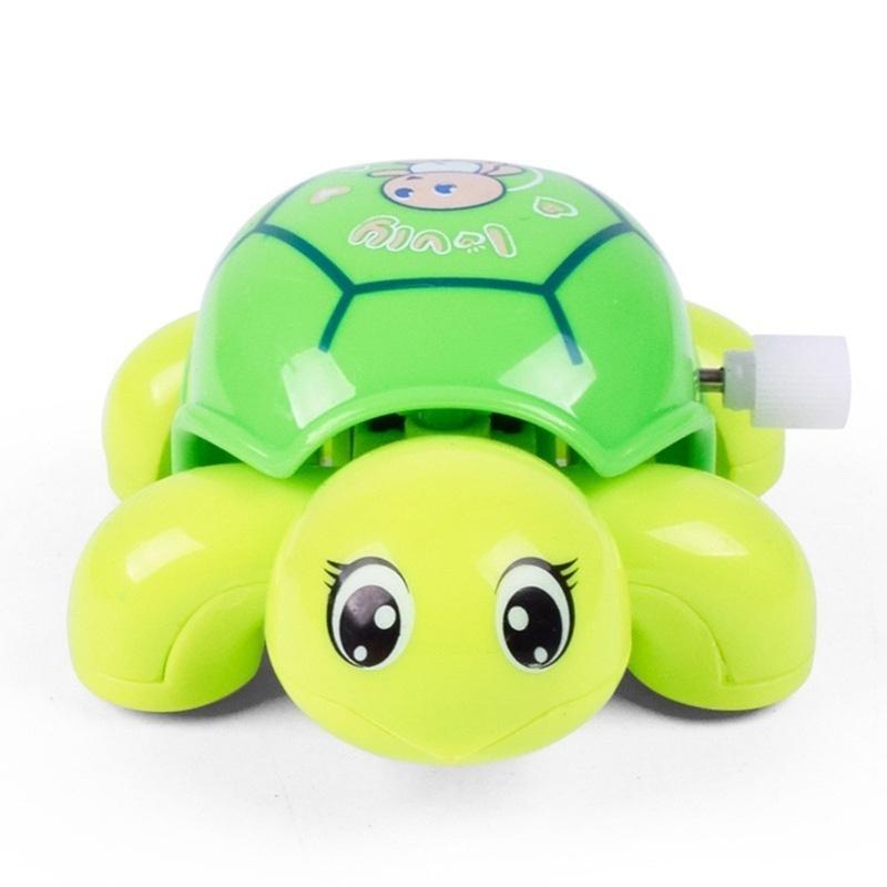 Cute Cartoon Animal Clockwork Tortoise Baby Turtles Toys Infant Crawling Wind UpToy Educational Kids