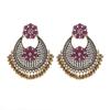 Indian Jhumka Zircon Vintage Bell Tassel Earring Boho Antique Ethnic copper Plated Drop Hanging Earrings For Women Pendientes