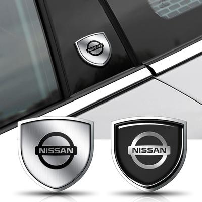 Car Body Trunk Side Door Window Chrome Metal Badge Sticker Auto Accessory For Qashqai J10 J11 X Trail T32 T31 Tiida Juke