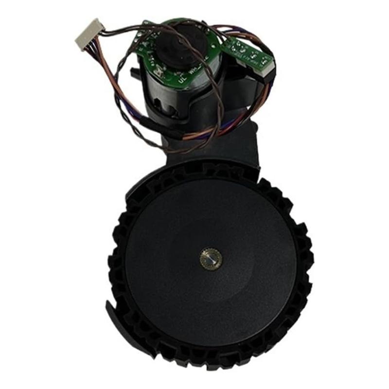 Robot Vacuum Wheel Assembly Pair, Black ABS Left and Right Drive Modules Designed to Replace Both Worn Drive-Wheel Assemblies Together