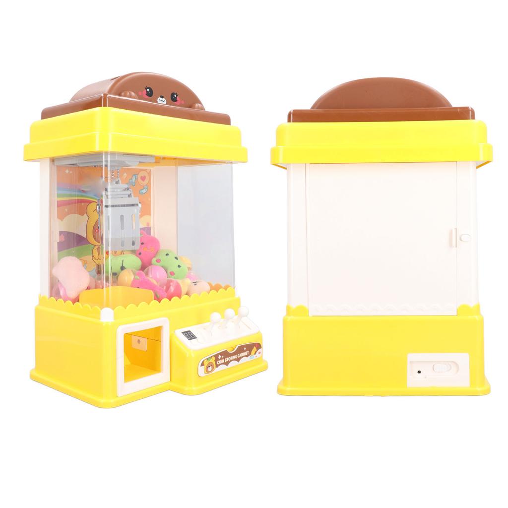 Arcade Claw Game Machine Children Cartoon Bear USB Power Supply Mini Toy Grabber Machine