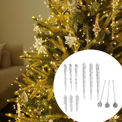 12x Colgantes para Árbol de Navidad Set de Decoración Adornos Colgantes Navideños Decoración Festiva de Invierno