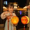 with Tassel Handheld Mooncake Lantern Traditional Portable Glowing Lamp  Mid-Autumn Festival