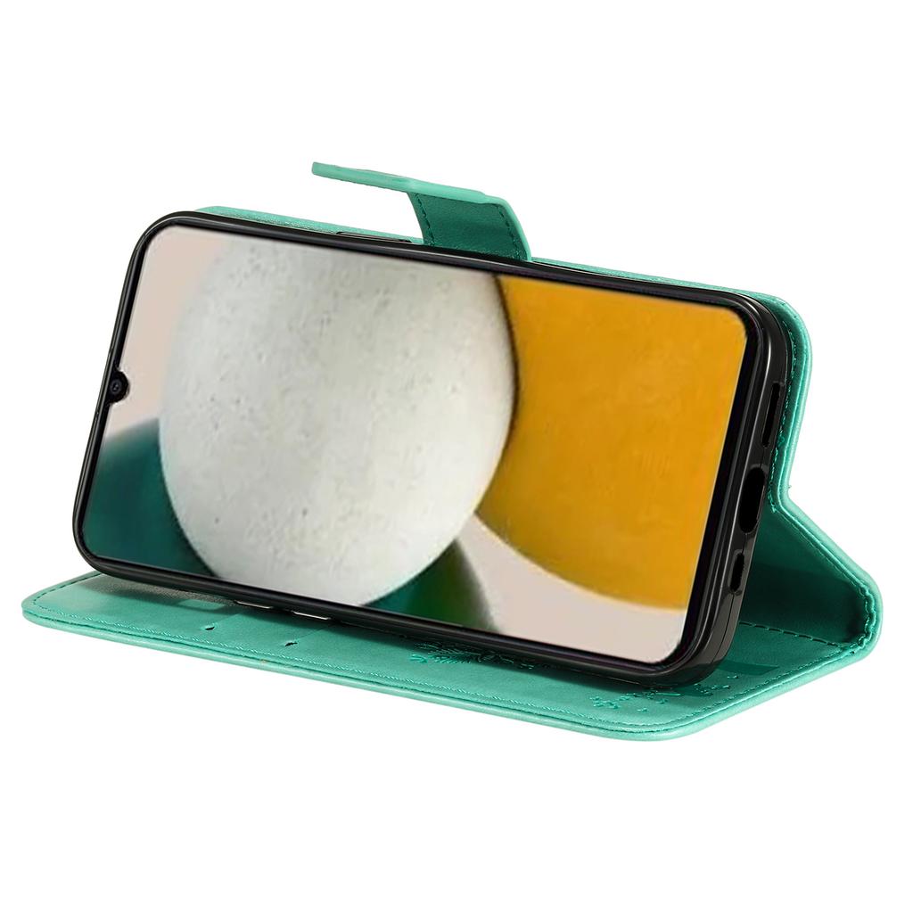 For Samsung Galaxy A05s 4G Phone Case with Stand Cat Tree Pattern Leather Wallet Mobile Cover