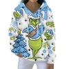 Christmas Hoodies For Women Funny Cute Printed Holiday Sweatshirt Winter Oversized Pullover Tops