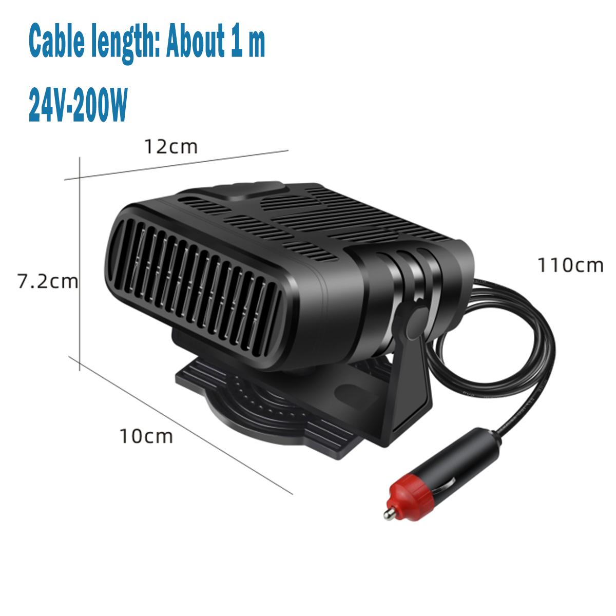 Car Defogger Heater Fan 2 In 1 Cooling & Heating 12V/24V Fast Heating Defrost Defogger Windshield Car Anti-Fog Winter Accessorie