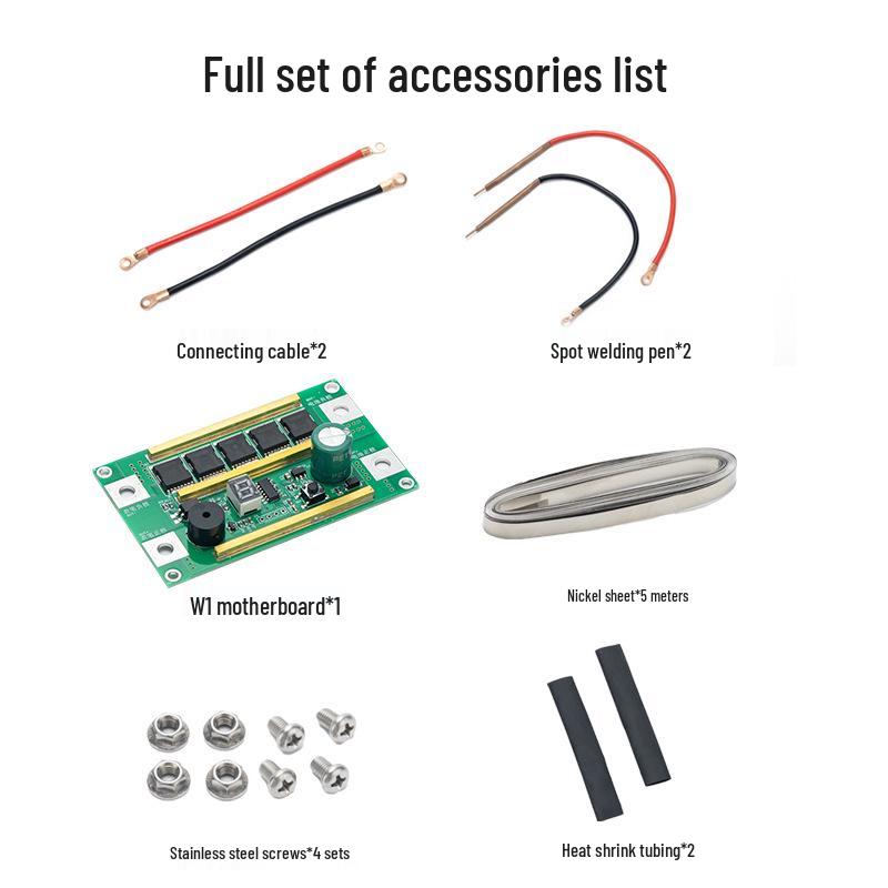 2V Integrated Control Board for Automatic 8-Point Welding - Portable 650mAh Lithium Battery Spot Welder with Accessories