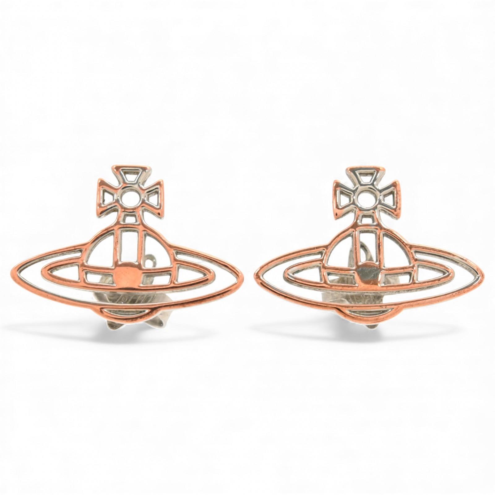 

Auth VIVIENNE WESTWOOD Orb Earrings Pink Gold 62010208-G002 se8806bf