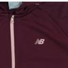 New Balance Women S Semi Crop looSe Fit Collared Zip Up Burgundy