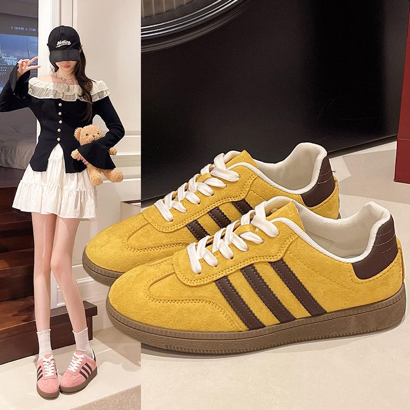 Retro Duitse trainingsschoenen dames lente 2025 nieuw platte zool ademend Forrest Gump schoenen populair veelzijdig casual sportschoenen